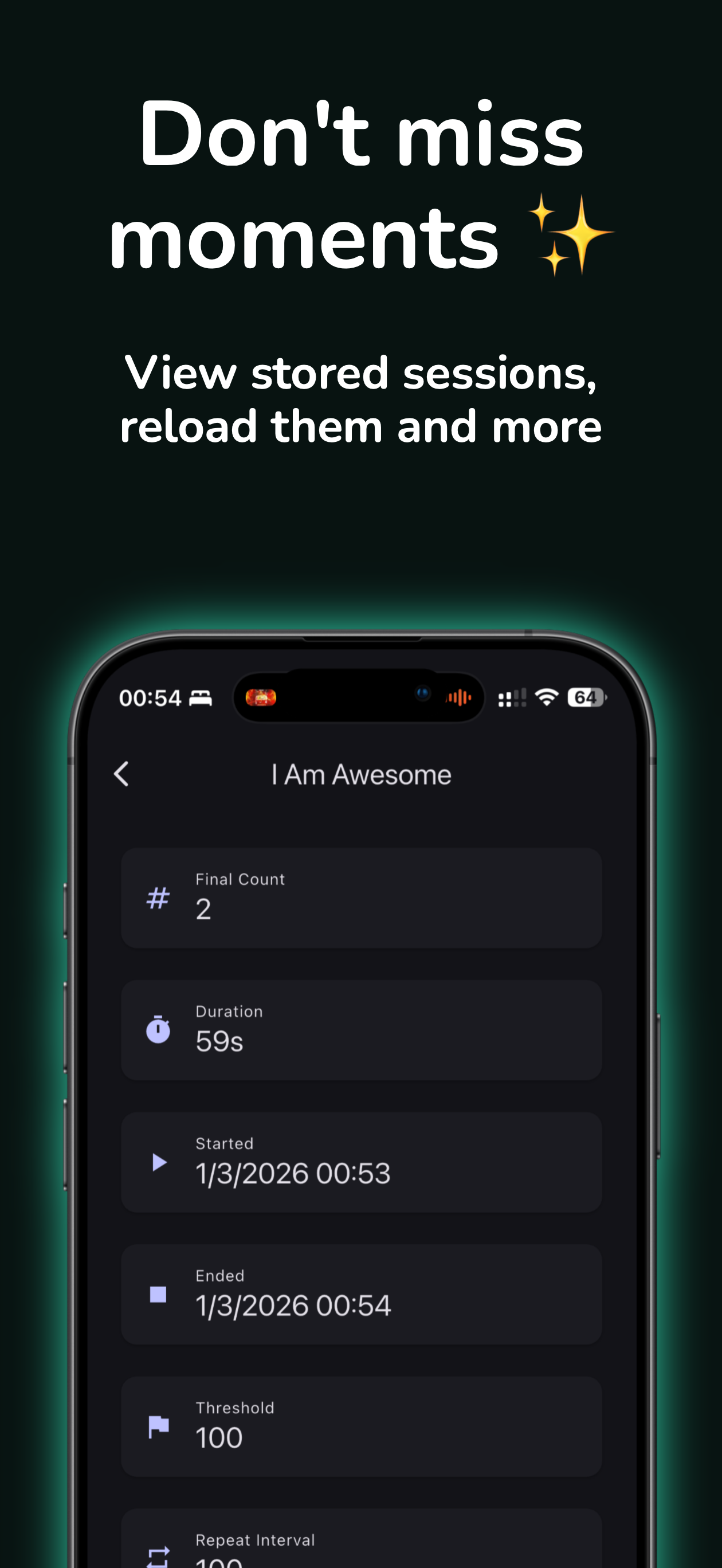 Counta settings and themes